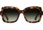 Toms Toms Mackenzie Havana Tortoise Sunglasses With Olive Gradient Lens