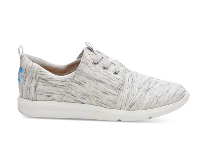 Toms Toms Birch Heather Jersey Women's Del Rey Sneakers Shoes - Size 5