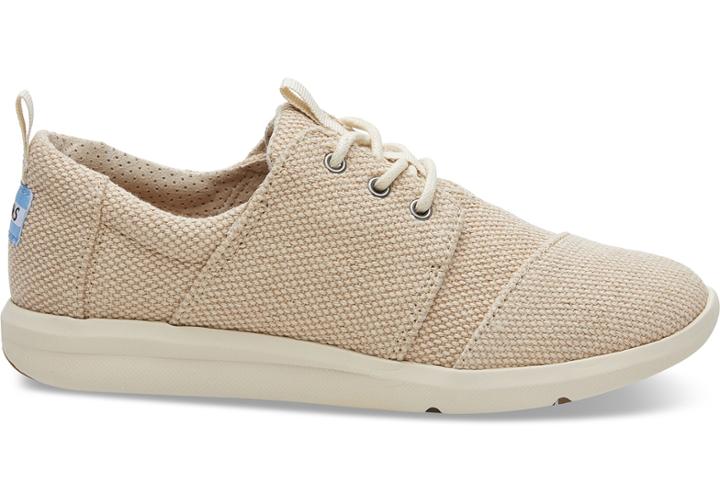 Toms Toms Natural Farren Women's Del Rey Sneakers Shoes - Size 6.5