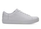 Toms Toms White Leather Women's Lenox Sneakers Shoes - Size 9