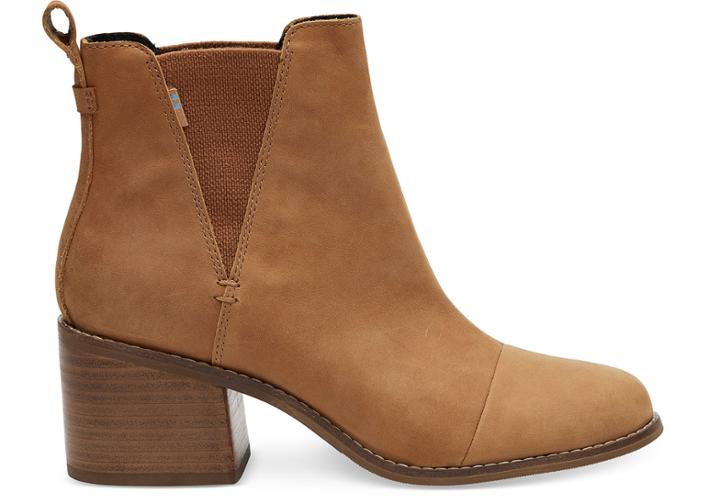 Toms Tan Leather Women's Esme Boots