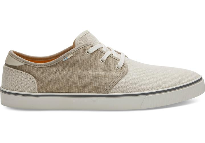 Toms Birch Oxford And Tan Heritage Canvas Mens Carlo Sneakers Topanga Collection