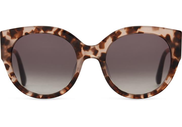 Toms Toms Luisa Rose Tortoise Sunglasses With Grey Gradient Lens