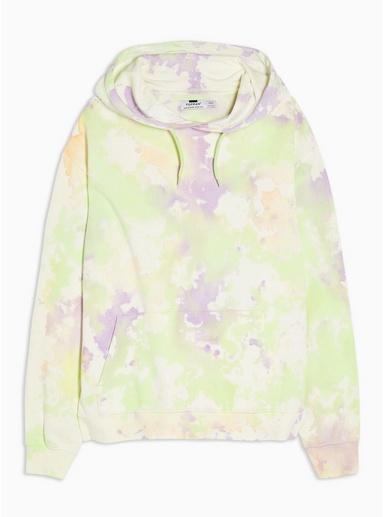 Topman Mens Multi Coloured Tie Dye Hoodie