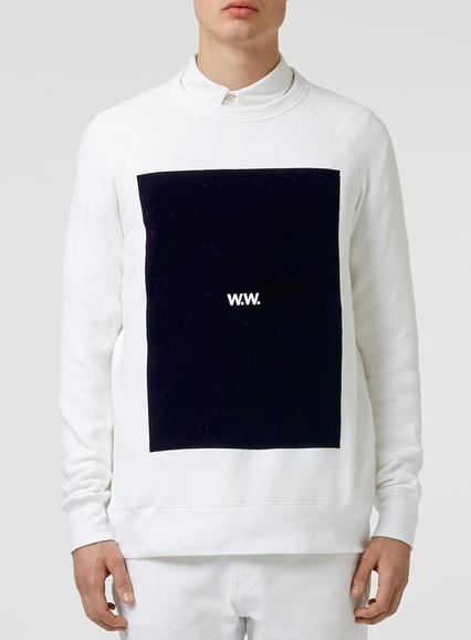 Topman Mens Wood Wood White Hester Sweatshirt