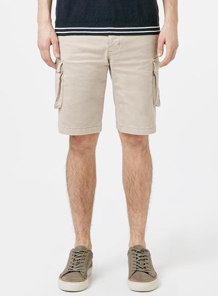 Topman Mens Stone Wash Cargo Shorts