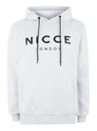 Topman Mens Nicce Light Grey Hoody