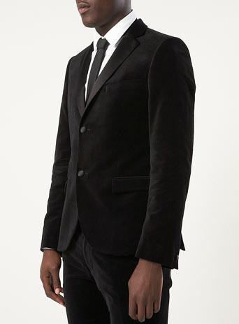 Black Velvet Skinny Blazer