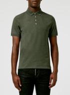 Topman Mens Selected Homme Green Polo Shirt