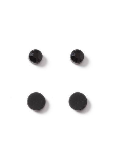 Topman Mens Black Stud Earring Pack*