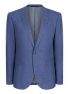 Topman Mens Bright Blue Skinny Fit Suit Jacket