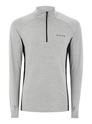 Topman Mens Grey Nicce Sports Gray 'sigma' Track Top