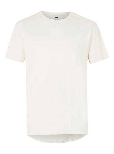 Topman Mens Brown Stone Drop Hem Jersey T-shirt