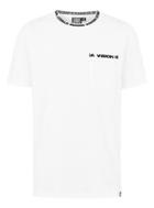 Topman Mens Vision Street Wear White Ribbed Short Sleeve T-shirt