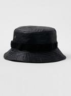 Topman Mens Black Satin Look Bucket Hat
