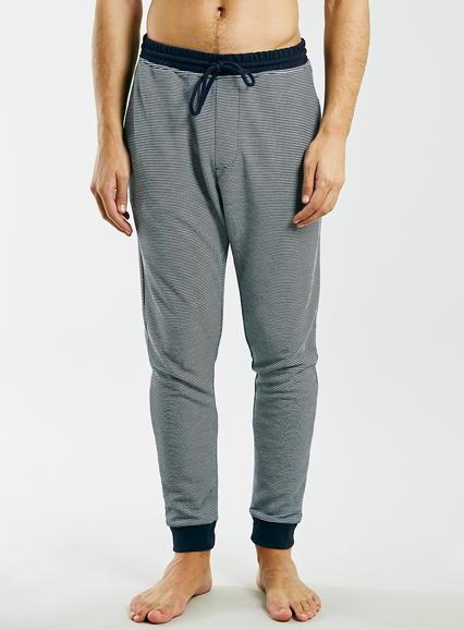 Topman Mens Blue Navy Stripe Joggers