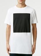Topman Mens White Square Print T-shirt