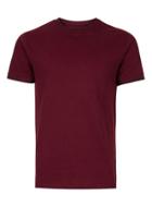 Topman Mens Red Burgundy Muscle Fit Ringer T-shirt
