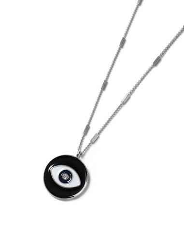 Topman Mens Black Eye Pendant Necklace*