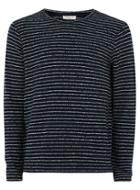 Topman Mens Selected Homme Navy Stripe Sweatshirt