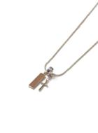 Topman Mens Brown Gold Look Cross Cluster Pendant Necklace*