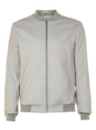 Topman Mens Green Tailored Jersey Bomber Jacket