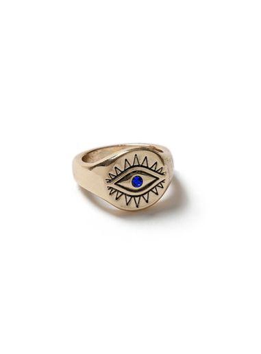 Topman Mens Gold Eye Ring*