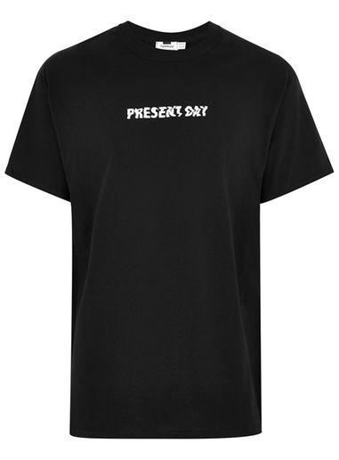 Topman Mens Black 'present Day' T-shirt