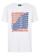 Topman Mens Vision Street Wear White 'tear' T-shirt