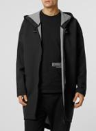 Topman Mens Black Long Line Scuba Parka