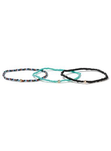 Topman Mens Multicoloured Beaded Bracelet Pack*