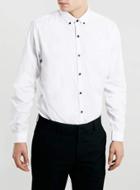 Topman Mens White Button Down Long Sleeve Smart Shirt