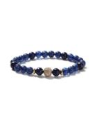 Topman Mens Blue Navy Semi Precious Beaded Bracelet