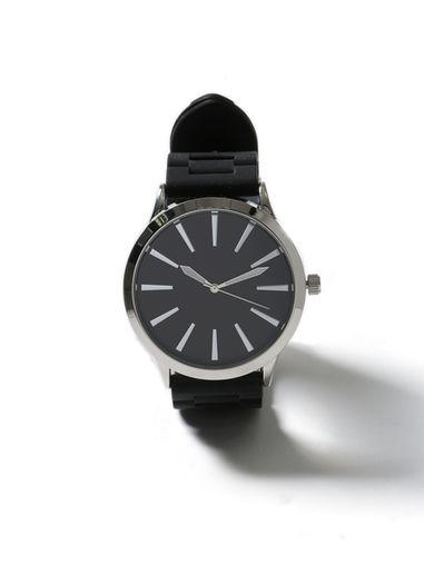 Topman Mens Black Plastic Watch*