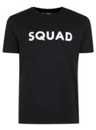 Topman Mens Black Squad Print T-shirt