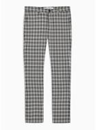 Topman Mens Black And White Check Trousers