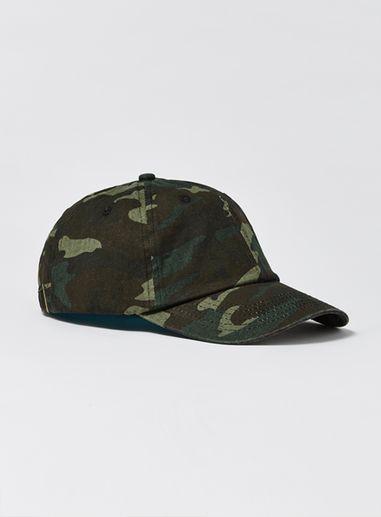 Topman Mens Green Camouflage Dad Cap