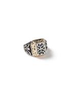 Topman Mens Silver Gold Antique Ring*