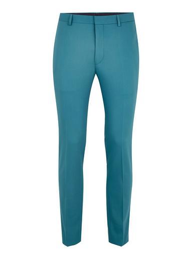 Topman Mens Blue Teal Ultra Skinny Pants