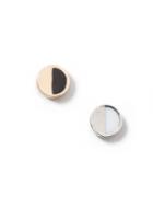 Topman Mens Multi Mixed Metal Geometric Split Disc Earrings*