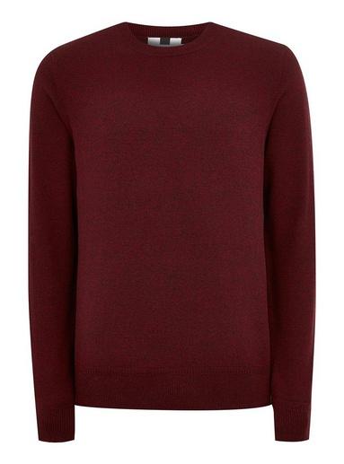 Topman Mens Red Burgundy Essential Jumper