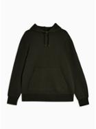 Topman Mens Khaki Marl Peached Hoodie