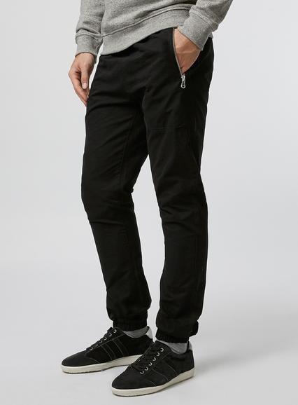 Topman Mens Black Woven Skinny Joggers
