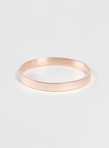 Topman Mens Metallic Clean Fine Bangle*