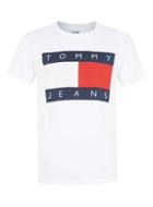 Topman Mens Tommy Jeans White Logo T-shirt