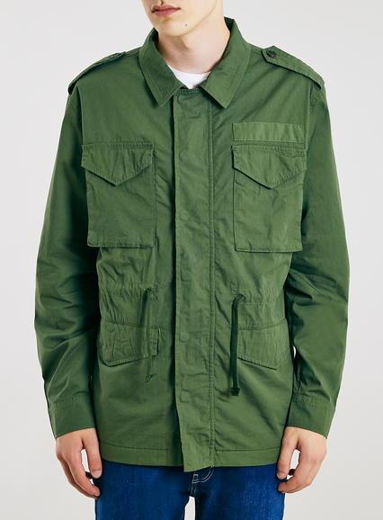 Topman Mens Khaki Field Jacket