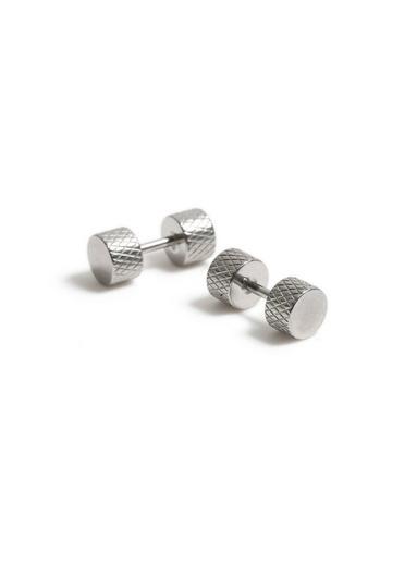 Topman Mens *silver Tunnel Earrings