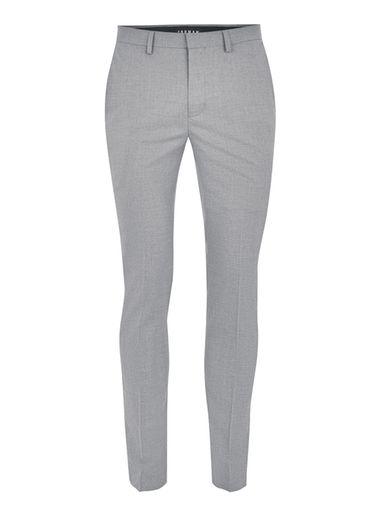 Topman Mens Black Light Gray Ultra Skinny Fit Dress Pants