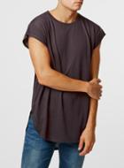 Topman Mens Red Burgundy Cap Sleeve T-shirt