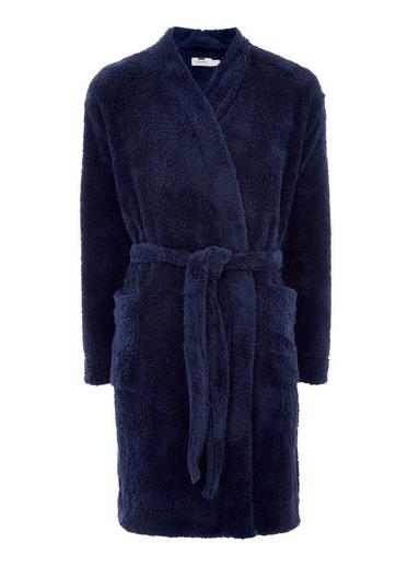 Topman Mens Navy Dressing Gown